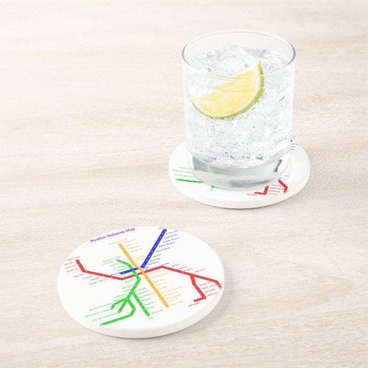 Onderzetter van de metro van Boston (Zijkant)