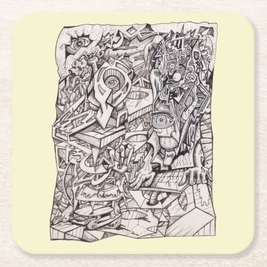 Onderzetter van de organisatie van bezorgdheden (Voorkant)