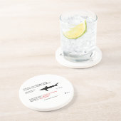 Onderzetter van de reuzenhaai (Zijkant)