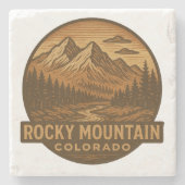 Onderzetter van de Rocky Mountain National Park St (Voorkant)