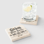 Onderzetter van de Salem Witch Society (Zijkant)