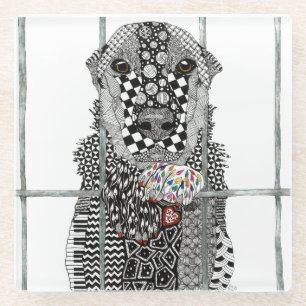 Onderzetter van de schelp van het dier glazen onderzetter