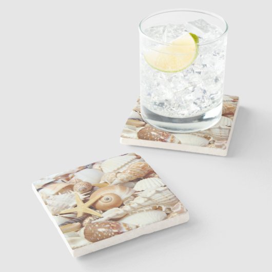 Onderzetter van de Seashells Stone (Zijkant)