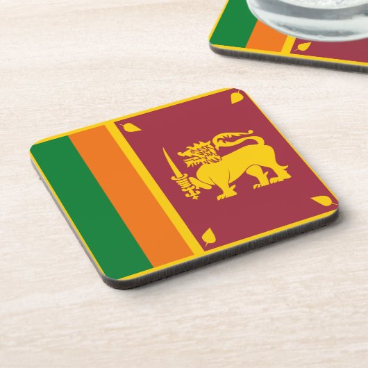 Onderzetter van de Sri Lankaanse vlag (Linkerzijde)