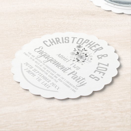 Onderzetter van de uitnodigingstabel van de partij (Gekanteld)