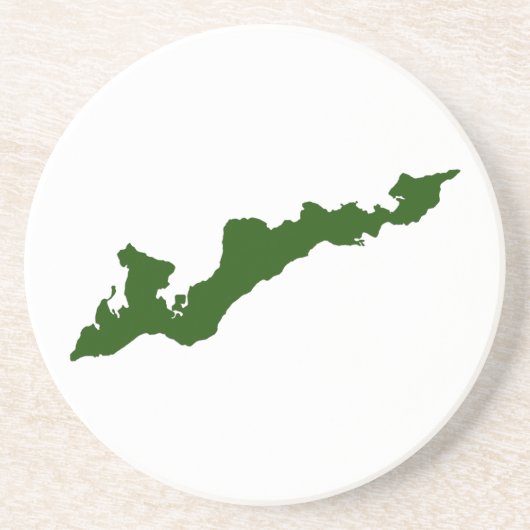 Onderzetter van de visserseilanden - groen (Voorkant)