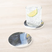 Onderzetter van de waterval van het blauwe rivierg (Zijkant)