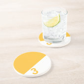 Onderzetter van de zeegarter - Geel nummer (Zijkant)