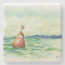 Onderzetter van de zeehondenboei-waterverf