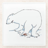 Onderzetter van doorzichtig Beer (Voorkant)