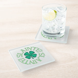 Onderzetter van doorzichtig glas