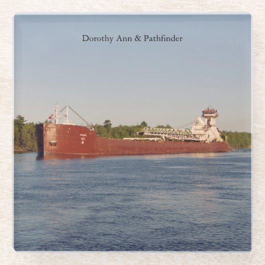 Onderzetter van Dorothy Ann en Pathfinder Glazen Onderzetter (Voorkant)