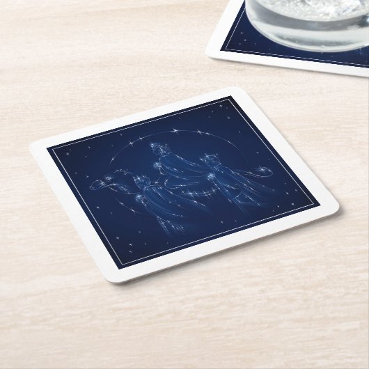 Onderzetter van drie Kings - papier (Schuin)