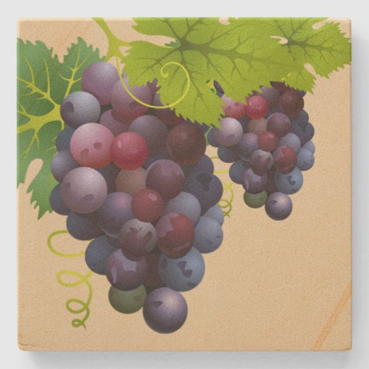 Onderzetter van druiven Sandstone (Voorkant)
