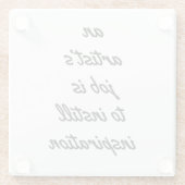 Onderzetter van een kunstenaar (Achterkant)