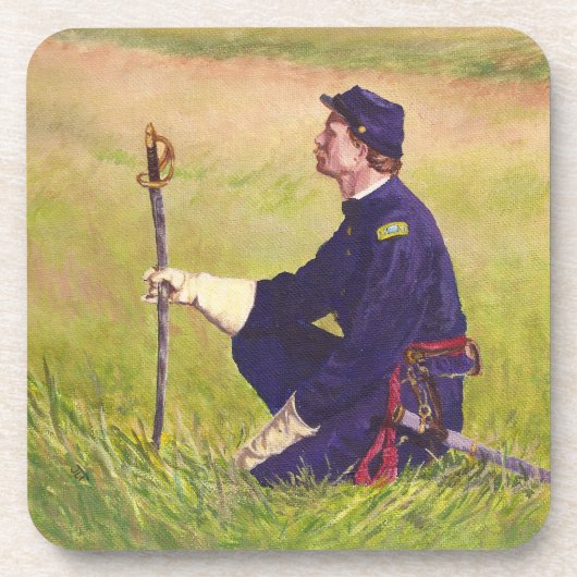 Onderzetter van een soldaat uit de burgeroorlog (Voorkant)