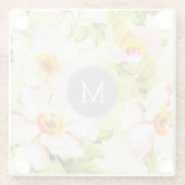  Onderzetter van flora en fauna van Roos Glazen Onderzetter (Achterkant)