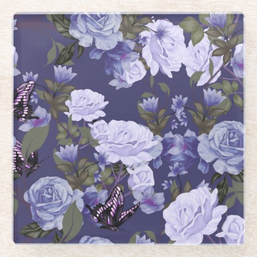 Onderzetter van Floral Butterfly (Voorkant)