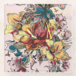 Onderzetter van Floral Glass