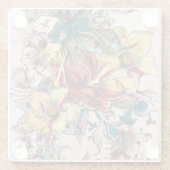 Onderzetter van Floral Glass (Achterkant)