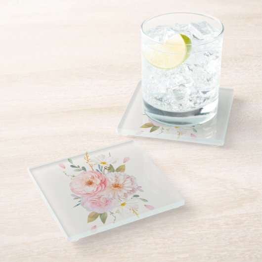 Onderzetter van Floral Glass Glazen Onderzetter (Schuin)