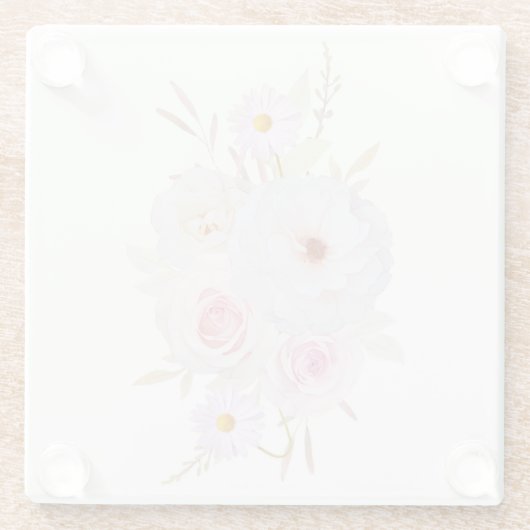 Onderzetter van Floral Glass Glazen Onderzetter (Achterkant)