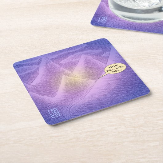 Onderzetter van gebergte-droompapier (Schuin)