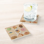 Onderzetter van geblazen glas (Schuin)