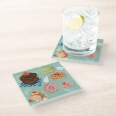 Onderzetter van geblazen glas (Schuin)