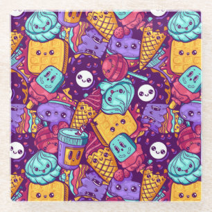 Onderzetter van geblazen glas glazen onderzetter