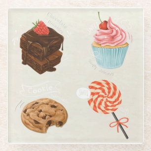 Onderzetter van geblazen glas glazen onderzetter