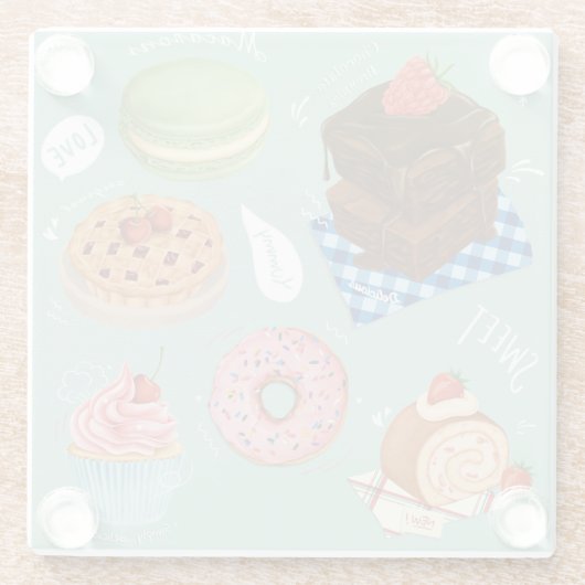 Onderzetter van geblazen glas glazen onderzetter (Achterkant)