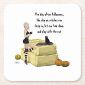 Onderzetter van geblonde heks in Girl Paper (Voorkant)