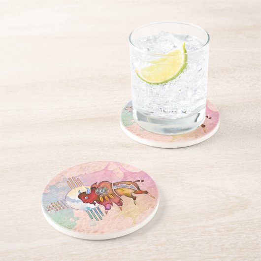 Onderzetter van gebrande giststeen (Zijkant)