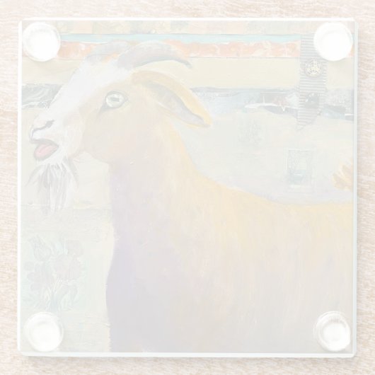 Onderzetter van geiteglas (Achterkant)