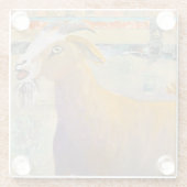 Onderzetter van geiteglas glazen onderzetter (Achterkant)