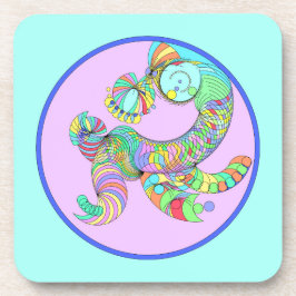 onderzetter van gekke wezens