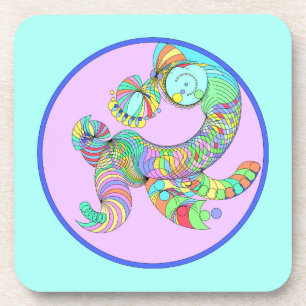 onderzetter van gekke wezens