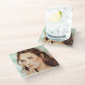 Onderzetter van Gentle Lady Glass, kunst (Schuin)