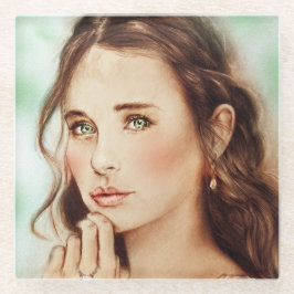  Onderzetter van Gentle Lady Glass,  kunst