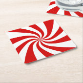 onderzetter van gepatterd van rood snoepgoed (Schuin)