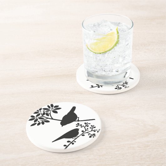 Onderzetter van geperste vogels (Zijkant)