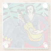 Onderzetter van gitaarglas (Achterkant)