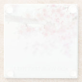 ONDERZETTER van GLAS: CHERRY BLOSSOM (Achterkant)