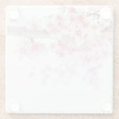 ONDERZETTER van GLAS: CHERRY BLOSSOM (Achterkant)