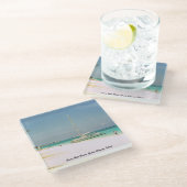 Onderzetter van glas met doorsnede (Schuin)