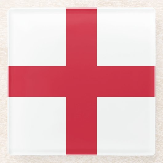 Onderzetter van glas met vlag van Engeland, Vereni (Voorkant)
