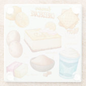 Onderzetter van glas voor de trommel glazen onderzetter (Achterkant)