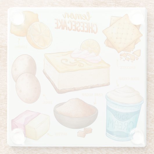 Onderzetter van glas voor de trommel glazen onderzetter (Achterkant)