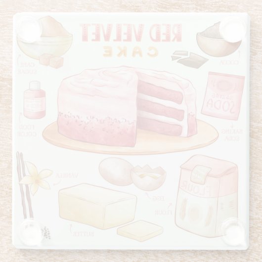 Onderzetter van glas voor de trommel glazen onderzetter (Achterkant)